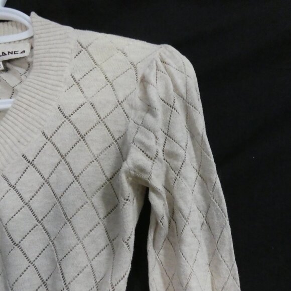 COSTA BLANCA | large | Beige Diamond Pattern Cardigan With Buttons - Picture 5 of 15